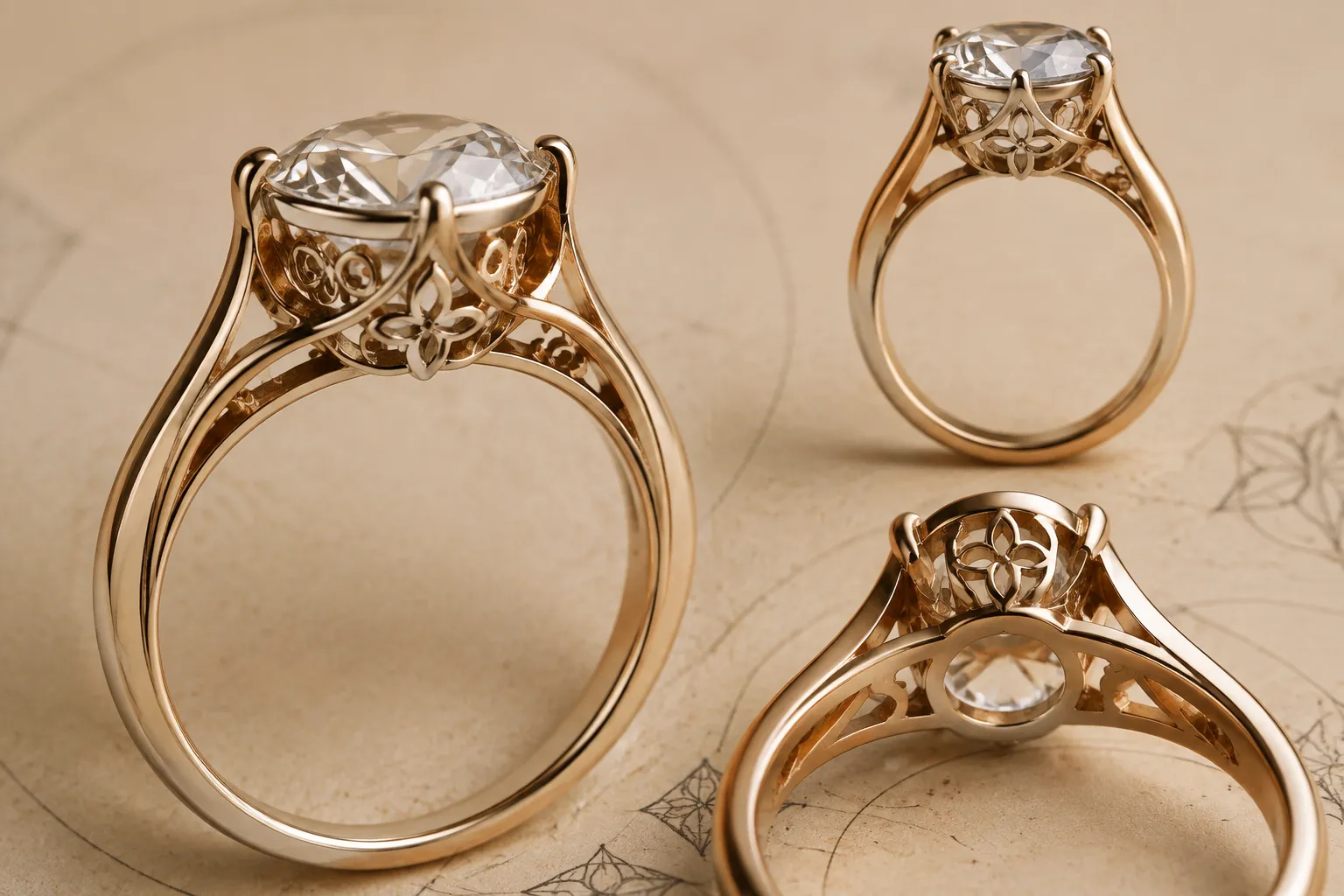 Ring gallery and underside preview detail