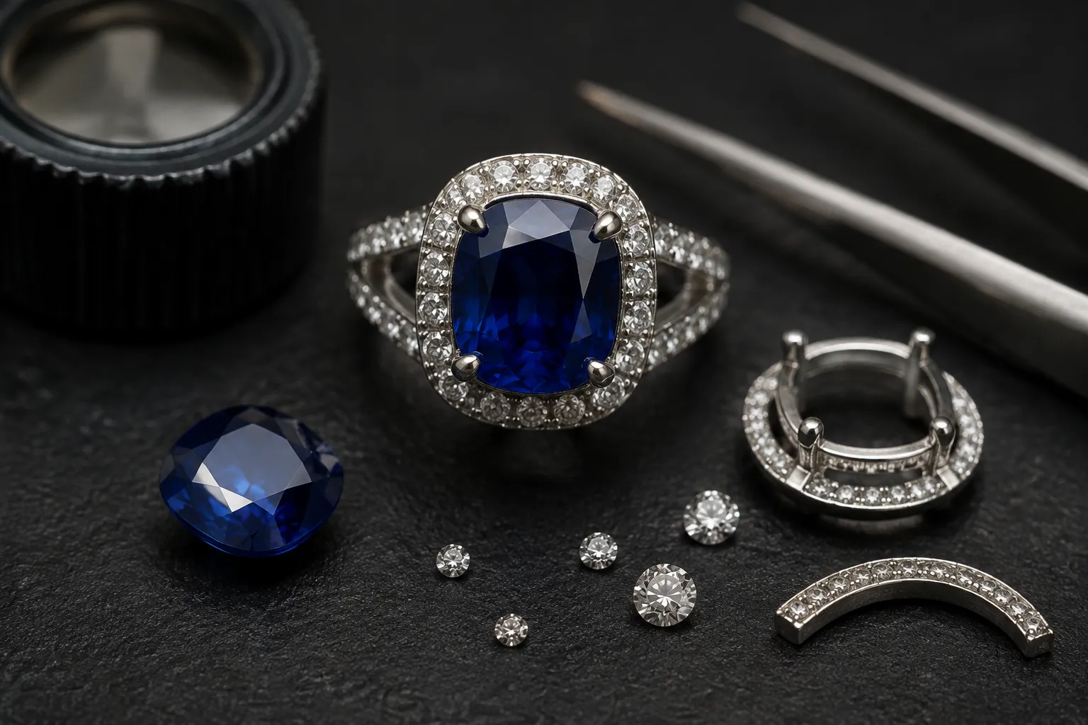 Close jewelry preview detail showing stone and setting readability